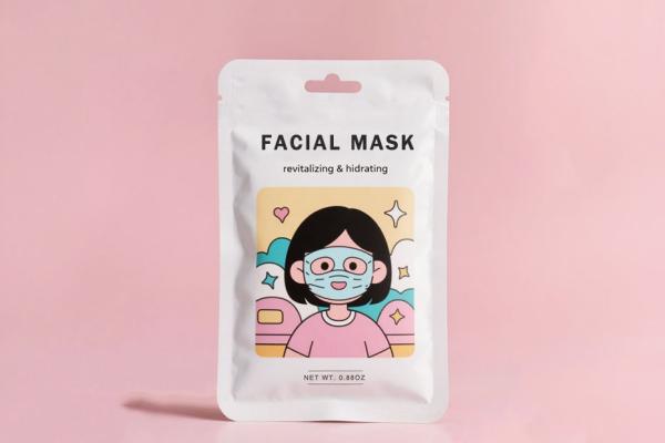 customized 3 side seal packaging design for facial mask